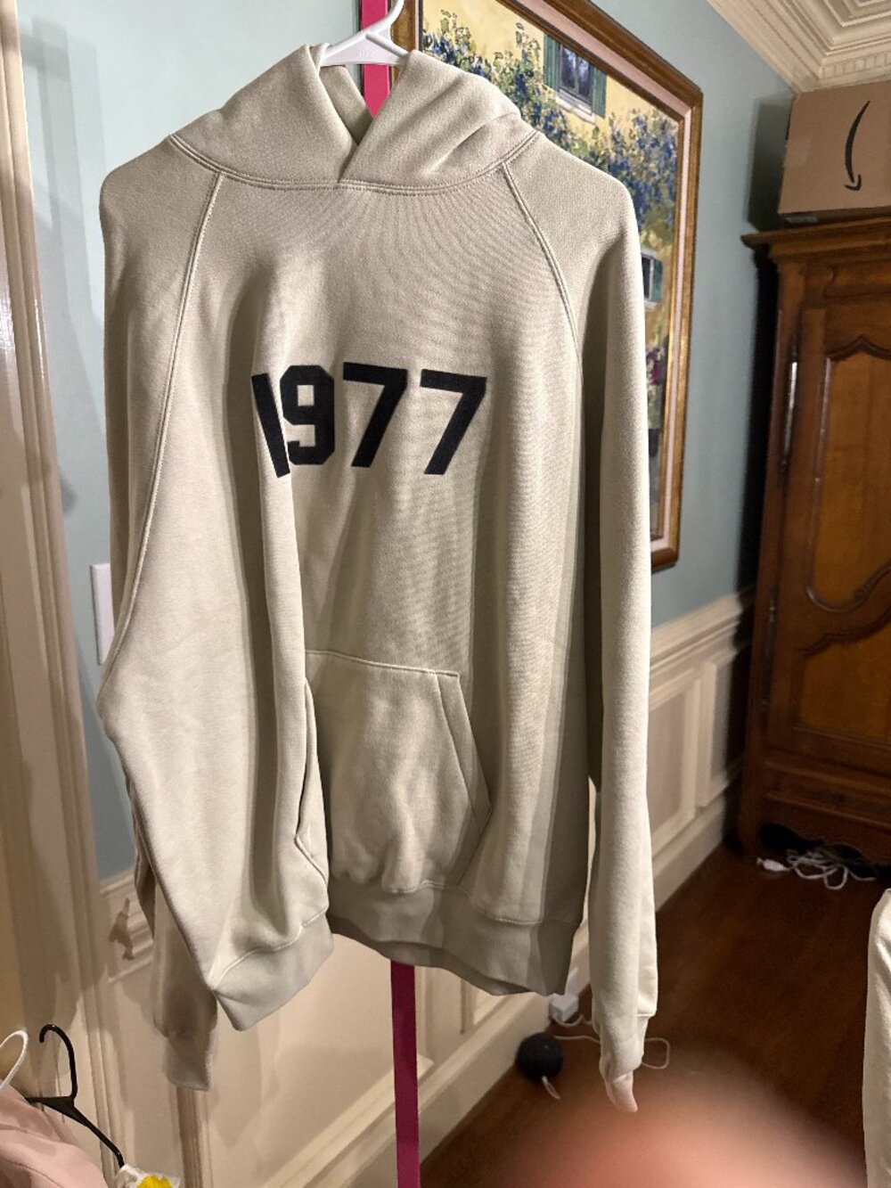 Fear of God ESSENTIALS 1977 Hoodie - Size M (Color Wheat)
